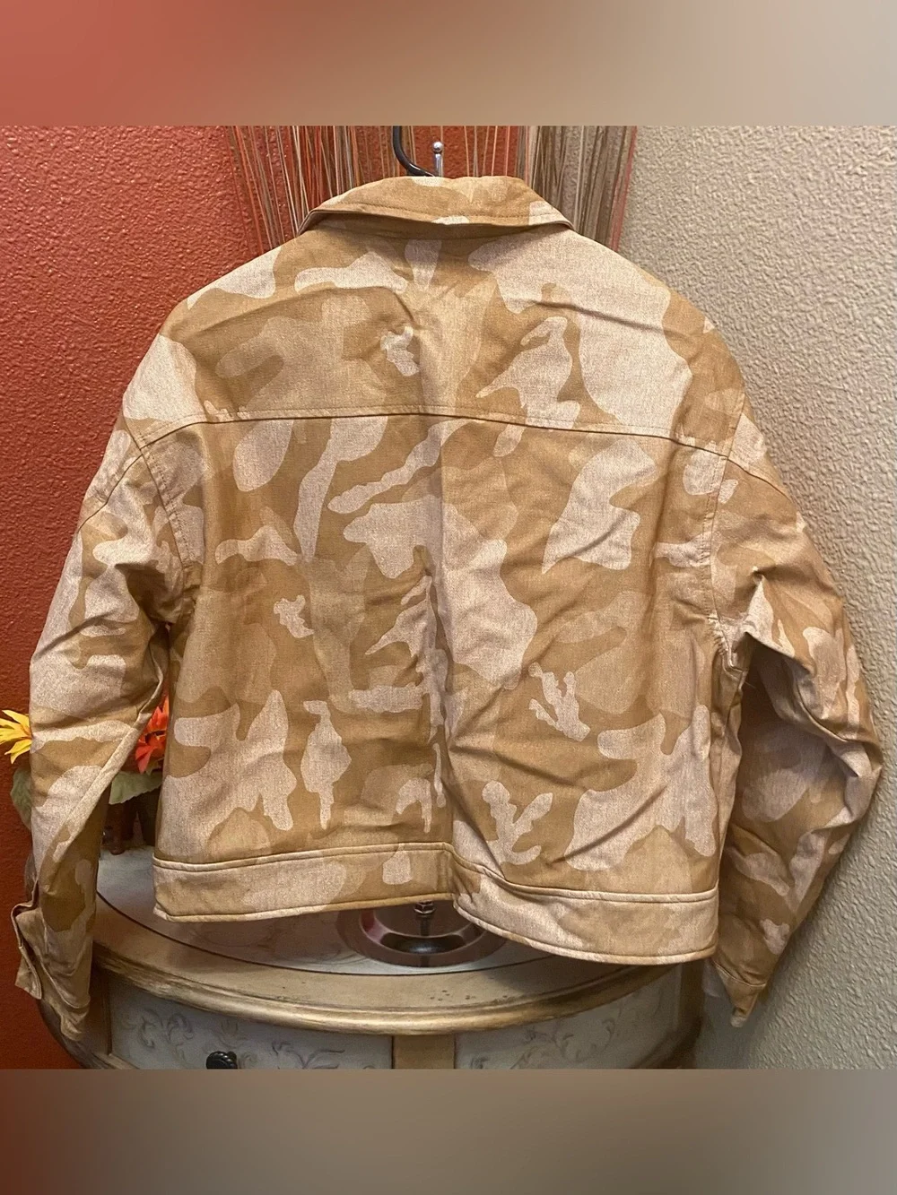 boohooMAN WashedCamo Boxy Harrington/Worker Jacket& FixedWaistCarpenter Trousers